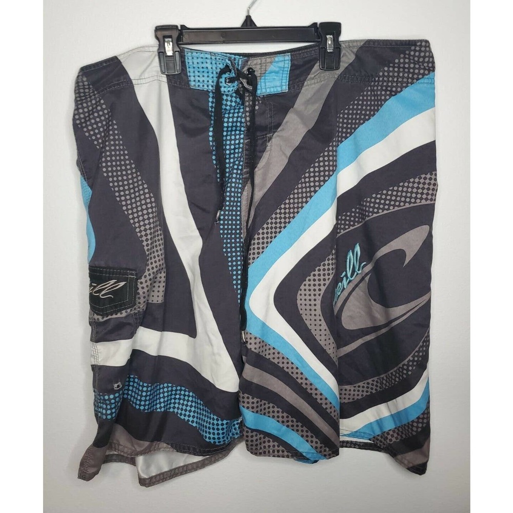 O'Neill Surf Board Shorts Wavy Dots Size Men's 40 Length 22" Beach Skate Ocean